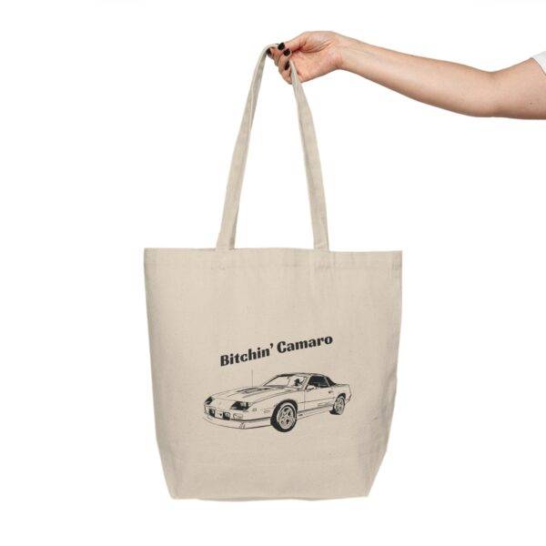 Bitchin' Camaro Canvas Shopping Tote - Image 4